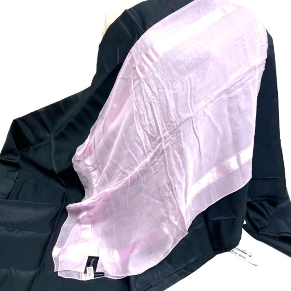 New Tag On MAMNANA 100% silk chiffon/ satin, 62"x20" light pink color (79) - Picture 6 of 10